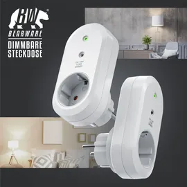 Bearware Funksteckdose Weiß 2 St.