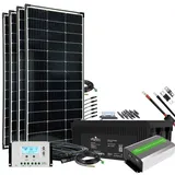 Offgridtec Autark XXL-Master 600W Solaranlage - 2000W AC Leistung 260Ah AGM Akku 12V 230V