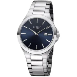 Regent 11150767 Herrenuhr Stahl/Dunkelblau