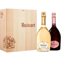 Duo Champagner Ruinart Rosé et Ruinart Blanc de Blancs  - Champagner Geschenkset