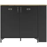 Gami Bartisch Manchester 94 x 93 x 45 cm Schwarz