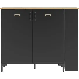 Gami Bartisch Manchester 94 x 93 x 45 cm Schwarz