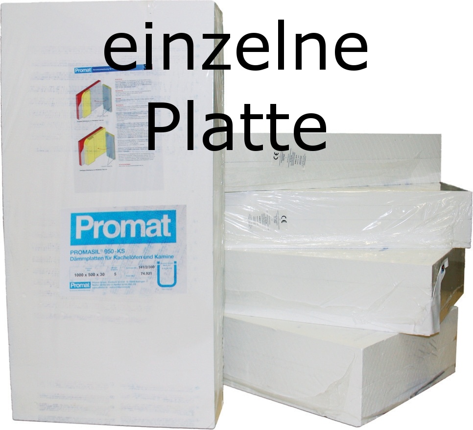 Promat PROMASIL 950-KS 80mm 1x Wärmedämmplatte Brandschutz A1 DIN 4102