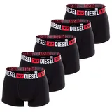 Diesel Herren Boxershorts, 5er Pack - UMBX-DAMIENFIVEPACK, Trunks, Cotton Stretch Schwarz XL