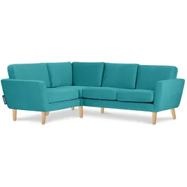 Konsimo Ecksofa Tagio ¦ türkis/petrol ¦ Maße (cm): B: 220 H: 80