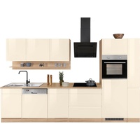 Kochstation Küchenzeile »KS-Virginia«, Breite 330 cm, mit E-Geräten, beige