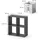 Vicco Kinderregal Tetra 72,6 x 72 cm Kiefer grau