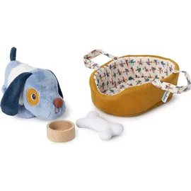 Lilliputiens Hund mit Körbchen und Zubehör - Spielzeug