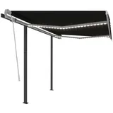 vidaXL LED Automatische Markise 300 x 250 cm anthrazit inkl. Windsensor