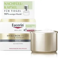 Eucerin, Gesichtscreme, Hyaluron-Filler + Elasticity Nachfüllkapsel (50 ml, Nachtcreme)