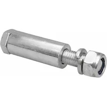 Wagner Achsmaterial komplett Set - Ø 20 x 80 mm, für alle Räder mit Achsloch 20 mm, Stahl verzinkt - 13044200