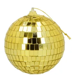 6 Disokugeln gold Disco Party Deko Ø: 8 cm
