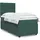 vidaXL Boxspringbett 140 x 200 cm Dunkelgrün