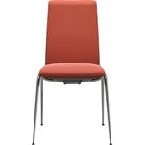 Stressless® Polsterstuhl Laurel, Low Back, Größe M, mit Beinen aus Stahl in Chrom glänzend rot