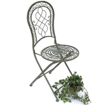 DanDiBo Ambiente DanDiBo Gartenstuhl Metall Malega Patina 38 x 38 x 108 cm antik