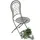DanDiBo Ambiente DanDiBo Gartenstuhl Metall Malega Patina 38 x 38 x 108 cm antik