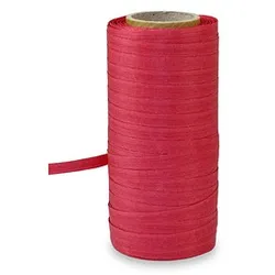 PRÄSENT Geschenkband COTTONFIELD matt rot 5,0 mm x 100,0 m