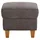 Home Affaire Polsterhocker Palmera 58 x 48 x 58 cm Grau