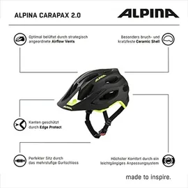 Alpina Carapax 2.0 57-62 cm black-neon yellow matt 2022