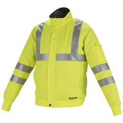Makita DFJ214Z - Jacke - hohe Sichtbarkeit - XL
