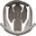 Schuberth Kopfpolster C4 Pro/C4 Basic S Grau