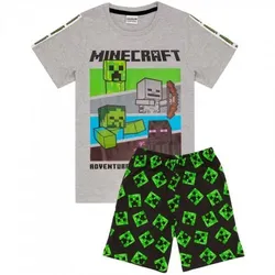 Minecraft Shorts Pyjama-Set für Jungen