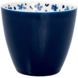 Greengate Latte-Macchiato-Glas Dahla inside Latte Cup blue 0,35l, Stoneware