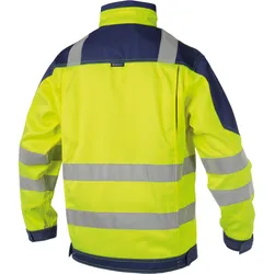 DASSY® Orlando Warnschutz Arbeitsjacke - neongelb/dunkelblau - XL