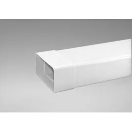 Upmann GmbH & Co. KG Flachrohr 100 mit Muffe 114x58 mm 1000 mm weiß