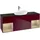 Villeroy & Boch Finion Waschtischunterschrank GD02PCHB 120cm, Abdeckplatte black matt, Emotion, Regale Oak Veneer, Peony Matt