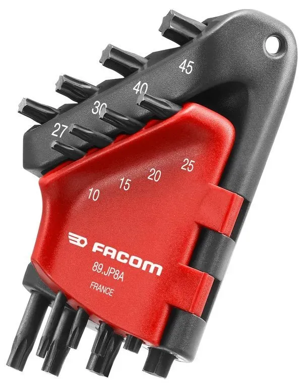 FACOM 8-tlg Torx Stiftschluessel mit Halter - Optimiert nach TORX Spezifikationen