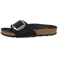 Birkenstock Madrid Big Buckle Nubukleder geölt schmal schwarz 36