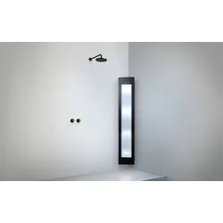 Sunshower Round Line Plus L Aufputz Eckmontage Infrarot und UV-Licht Black