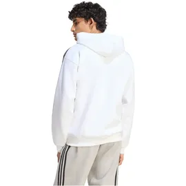 adidas Essentials 3-Streifen Kapuzenjacke Herren Weiß/Schwarz XXL