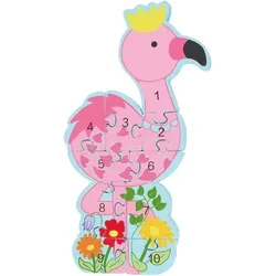 Orange Tree Toys - Holzspielzeug - Zahlenpuzzle Flamingo