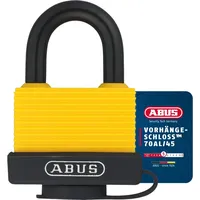 ABUS Vorhängeschloss 70AL/45 aus massivem Aluminium - wetterfest -