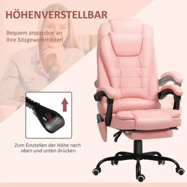 Vinsetto Gaming Sessel Rosa
