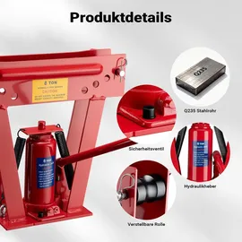 Wiltec Rohrbiegemaschine hydraulisch 8t Rohrbiegegerät Rohrbieger Biegemaschine