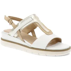 Weiße Sandalen Marco Tozzi Keilschuhe, 36