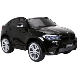 lean cars Elektro-Kinderauto BMW X6 schwarz (Kinerfahrzeug)