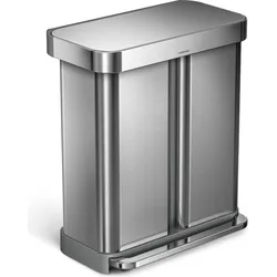 Liner Pocket Recycler Mülleimer 58 l FPP-Stahl mit Fußpedal