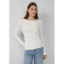 s.Oliver Ripp-Langarmshirt mit Stickerei - 46