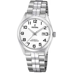 Festina F20437/1 Herren-Armbanduhr Quarz mit Stahlband 10 bar
