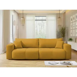 Mirjan24 Schlafsofa, Gelb, Textil, 3-Sitzer, Rechteckig, 245x82x92 cm, Wohnzimmer, Sofas & Couches, Schlafsofas
