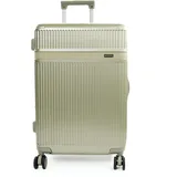 Solier Hartschalenkoffer – Reisetrolley mit 4 Rollen, Zahlenschloss und Teleskopgriff – Rollkoffer Hardcase Gepäck (Salbei, 24' M)