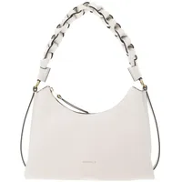 Coccinelle Boheme Schultertasche Baumwolle/Leather Elfenbein