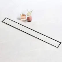 SaniteModar Duschrinne 70cm, mit Siphon Geruchsstop Haarfilter, Komplettset