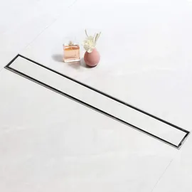 SaniteModar Duschrinne 70cm, mit Siphon Geruchsstop Haarfilter, Komplettset