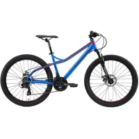 Bikestar Mountainbike 21 Gang Shimano RD-TY300 Schaltwerk, Kettenschaltung, für Damen und Herren, Kettenschaltung, 83493305-41 blau