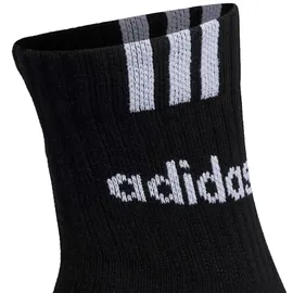 adidas Cushioned 3S Linear Sneakersocken 12er Pack Schwarz/Weiß 46-48